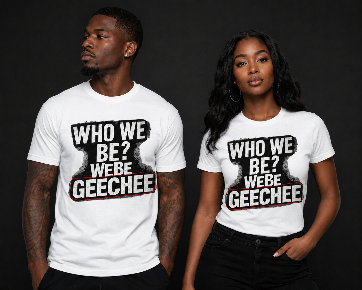 White W/ White Letters "Who We Be" T-Shirt